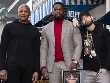 50 Cent получил именную звезду на Аллее славы в Голливуде. Фоторепортаж